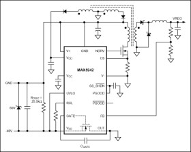 IEEE 802.3af Power-Over-Ethernet Interface/PWM Controller for Power Devices