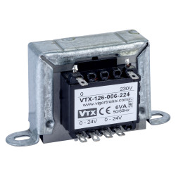 Vigortronix VTX-126-006-224 Chassis Transformer 230V 6VA 24V&#x2B;24V