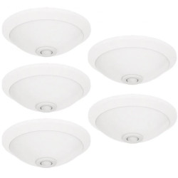 Komplet 5x Plafon z czujnikiem ruchu 360 Biały E27 400.020.143 HOROZ