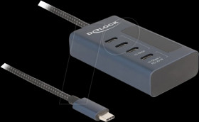 64189 USB 3.1 hub, 4 port, USB-C to 4x C, power indicator