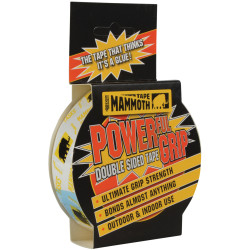 Everbuild Mammoth POWERGRIP Powerful Grip Double Sided Tape 50mm x 2.5m