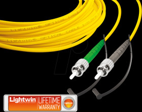 LSP-09 ST-ST 2.0 Simplex fibre optic patch cable, SM OS2, ST - ST, 2.0 m