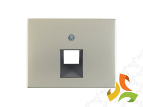 BERKER K.5 Płytka czołowa do gniazda przyłączeniowego pojedyncze UAE stal szlachetna nierdzewna 14077004 HAGER