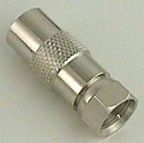 Przejście wtyk F - gniazdo IEC (antenowe)