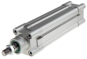 Siłownik pneumatyczny z tłoczyskiem skok: 100mm RS PRO Ø 40mm dwustronnego działania Action 235mm z amortyzacją