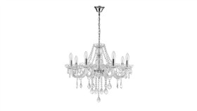Żyrandol Do Salonu W Stylu Glamour Z Serii Cristallo 8Xe14 Lp-2940/8P Light...