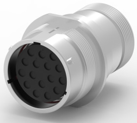 Socket, 16 pole, straight, natural, HD34-24-16SN-072