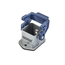 Przyłącze metalowe puste, 4 lub 5 pin, 10 A, dolne przył. (montaż na przegrodzie), ręczne zamknięcie - plastikowe T0-EBM05GM41