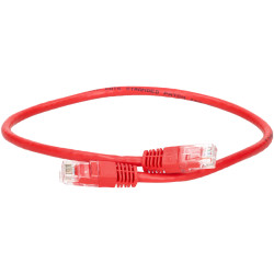 TruConnect TRUP60.5RD 0.5mtr CAT 6 UTP PVC Full Copper Patch Lead - Red