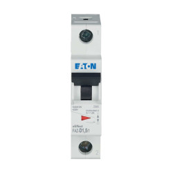 Wyłącznik miniaturowy xEffect, Typ D, 1-biegunowy, 1.5A, 230V ac, 48 V dc, Eaton, FAZ 10 kA