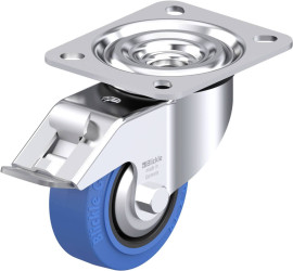 Blickle 850451 L-POEV 80XR-FI-SB-FA Rolka obrotowa z blachy stalowej Średnica koła: 80 mm Maksymalne obciążenie: 140 kg