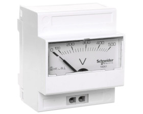 Woltomierz 1-fazowy analogowy modułowy 0-500V VLT 16061