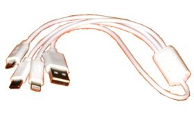 Przejściówka P-USBAw/MIKRO+MINI+LIGHT