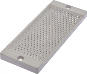 AO000018, reflektor, 8,3x122x50mm, otwór na śrubę, 2xØ4,5mm, PMMA+PMMA, polaryzacja