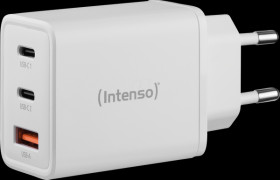 7806512 USB charger, 65 W, 1x USB-A, 2x USB-C, PD3.0, QC4.0, GaN, white