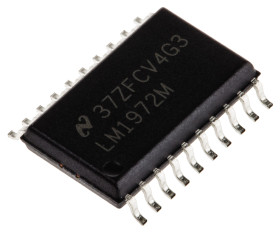 Tłumik cyfrowy LM1972M/NOPB, 78dB, 3MHz 20-pinowy, SOIC W