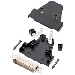 Encitech 6355-8036-03 D-Sub Pin Strip set 180&#xB0; 25 Pins Solder Bucket