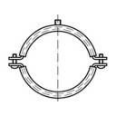 TOOLCRAFT 137794 Obejma do rur Obejma na rury z osłoną gumową 53 mm stal galwanizowana ocynk. 50 szt.