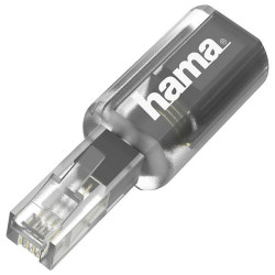 Hama 201125 Adapter Transparent Black Phone &amp; Telecom Cables Assembly