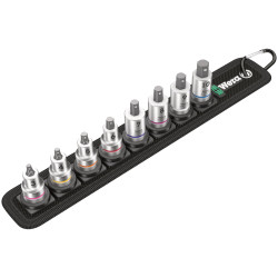 Wera 05003971001 Belt B 2 Zyklop In-Hex HF Bit-Socket Set 3/8&quot; 8pc
