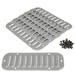 Akcesoria do obudów Kratownica wentylacyjna NSYCAG180X62M Stal Kontrola temperatury