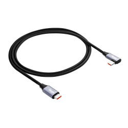 Kabel USB Akyga USB typ C / USB typ C kątowy 2.0 1m