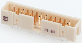 Listwa stykowa PCB 50-pinowe SEK 19 raster: 2.54 mm Prosty 2-rzędowe HARTING Otwór przelotowy 1000 V W osłonie
