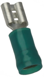 Konektor płaski Żeński 6.35 x 0.81mm długość 1.032cal Izolacja: Izolowane Cyna