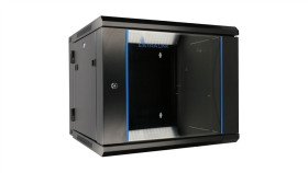 Szafa Rack Montowana Na Ścianie, Dwusekcyjna Extralink 9U 600X600 Azh Czarna