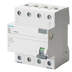 Wyłącznik różnicowoprądowy Siemens 5SV43420, 25 A, 0.03 A, 400 V