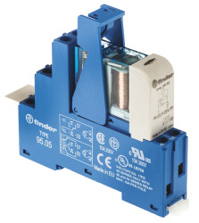 Przekaźnik z interfejsem 24V dc Finder DPDT Szyna DIN bieguny 2 Śruba