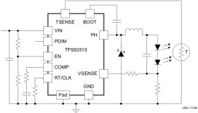 1.5-A constant current buck converter for HB LEDs