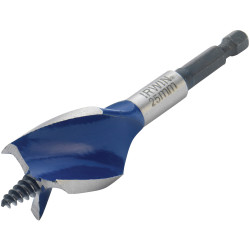 IRWIN&#xAE; 1921995 Blue Groove 6X Stubby Wood Bit 25 x 100mm