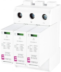Ogranicznik przepięć PV typ T1+T2 (B+C) ETITEC M T12 PV 1100/12,5 Y RC DC 002440512