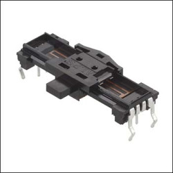 Potencjometr suwakowy 10kΩ typ Suwakowe Alps Alpine 0.05W długość wału 4.5mm Otwór przezierny