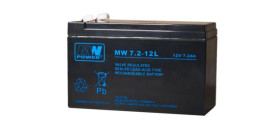 Akumulator VRLA AGM 12V 7.2Ah (żywotność 6-9lat) MW 7.2-12 T1
