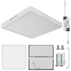 Plafon kwadrat natynkowy LED 24W 4000K 1800LM neutralny