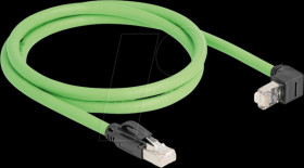 80892 Cat.6a patch cable, top angled, SF/UTP, 1 m, green