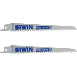 Irwin IW1016301 Sabre Saw Blade Wood/PVC Cutting 152mm Pack of 2
