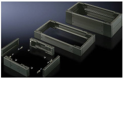 Rittal 2807.200 PS Base Faceplate 450x100mm Steel Umbra Grey RAL 7022