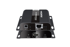 Extender przedłużacz HDMI do 120m po skrętce cat.5e i cat.6 HDBiT zasilany przez PoE LKV371