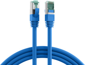 Patch cable, RJ45 plug, straight to RJ45 plug, straight, Cat 6A, S/FTP, LSZH, 5 m, blue, MK6001.5BL