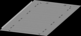 Roof plate, steel, (W x H x D) 400 x 1.5 x 800 mm, 8PQ2304-8BA02