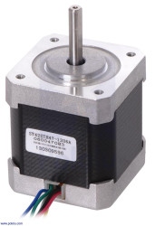 Pololu Stepper Motor: Unipolar/Bipolar, 200 Steps/Rev, 42×48mm, 4V, 1.2 A/Phase