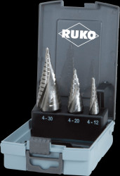 101052F Step drill set, HSS, 4.0 - 30.0 mm, 3 pcs.