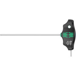 Wera 05023359001 454 HF T-Handle Hex Screwdriver Hex-Plus - HF Imp 1/8&quot; x 150mm