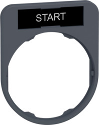 Label holder, printed with “START”, for Harmony XB4F/XB5F, ZBYF2303