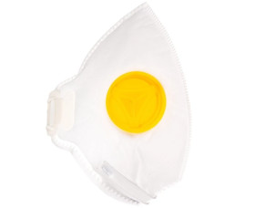 Opakowanie 10 półmasek jednorazowych FFP2 z zaworem - składane pionowo M1200VB, kolor: biały, rozmiar: regulowany / M1200VBC