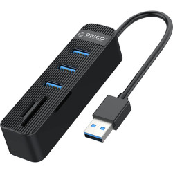 HUB USB 3.0 +2*USB czytnik kart SD 15cm Orico