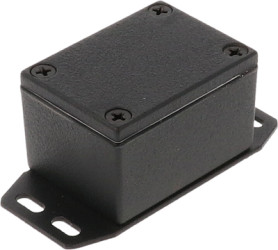 Aluminum die cast enclosure, (L x W x H) 53 x 38 x 31 mm, black (RAL 9005), IP65, 1590WHFBK